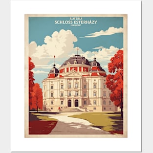 Schloss Esterhazy Austria Vintage Travel Retro Tourism Posters and Art